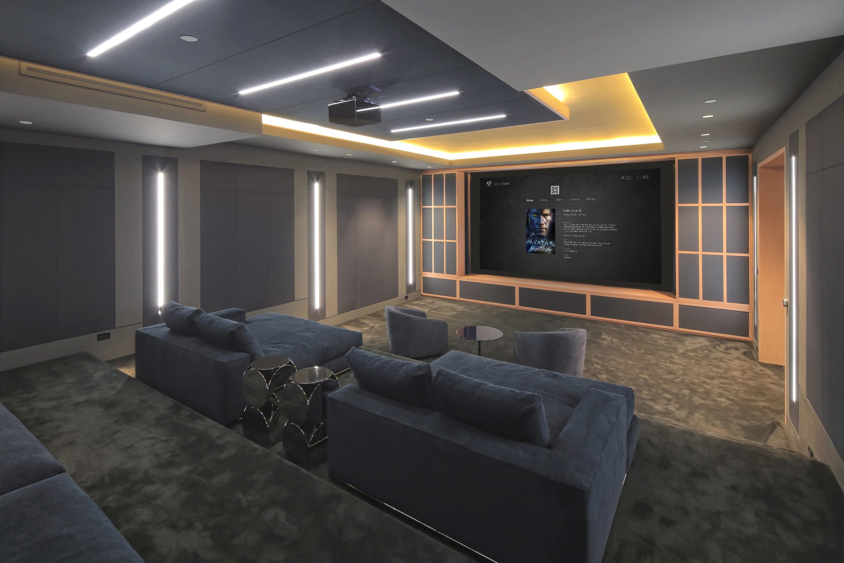 home cinema dédié intégration audiovisuel multiroom résidence prestige consultant domotique KNX Var